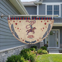 Funny Cowboy Patriotic Fan Flag My Country Always Free USA Pride