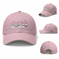 Patriotic Cat Lover Gift Baseball Cap America 250 Anniversary
