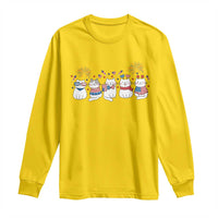 Patriotic Cat Lover Gift Long Sleeve Shirt America 250 Anniversary