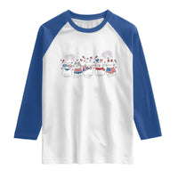 Patriotic Cat Lover Gift Raglan Shirt America 250 Anniversary