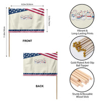 Patriotic Cat Lover Gift Patriotic Handheld Flag America 250 Anniversary