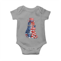 Proud American Cat Lover Baby Onesie Patriotic Animal Lover Gift
