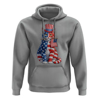 Proud American Cat Lover Hoodie Patriotic Animal Lover Gift