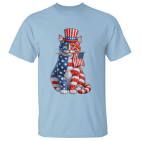 Proud American Cat Lover T Shirt Patriotic Animal Lover Gift