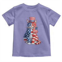 Proud American Cat Lover Toddler T Shirt Patriotic Animal Lover Gift