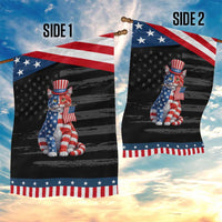 Proud American Cat Lover Garden Flag Patriotic Animal Lover Gift