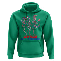 Patriotic Dancing Skeleton Hoodie Dead Inside But Its Freedom