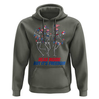 Patriotic Dancing Skeleton Hoodie Dead Inside But Its Freedom