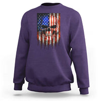 Patriotic Skull American Flag USA Pride Sweatshirt