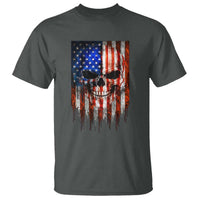 Patriotic Skull American Flag USA Pride T Shirt