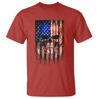 Patriotic Skull American Flag USA Pride T Shirt