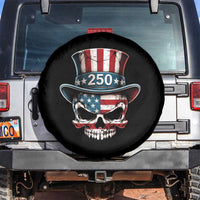 American Flag Skull Patriotic Pride Spare Tire Cover USA 250 Anniversary