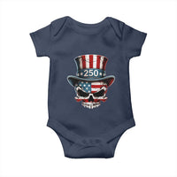 American Flag Skull Patriotic Pride Baby Onesie USA 250 Anniversary