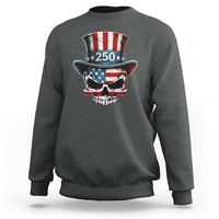 American Flag Skull Patriotic Pride Sweatshirt USA 250 Anniversary