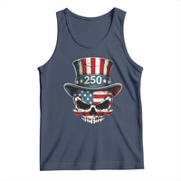 American Flag Skull Patriotic Pride Tank Top USA 250 Anniversary