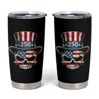 American Flag Skull Patriotic Pride Tumbler Cup USA 250 Anniversary