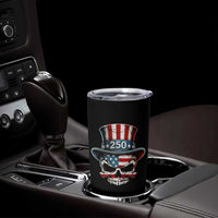 American Flag Skull Patriotic Pride Tumbler Cup USA 250 Anniversary