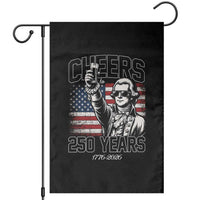 Patriotic Thomas Jefferson Garden Flag Cheers To 250 Years