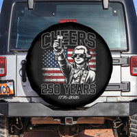 Patriotic Thomas Jefferson Spare Tire Cover Cheers To 250 Years
