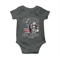 Patriotic Thomas Jefferson Baby Onesie Cheers To 250 Years