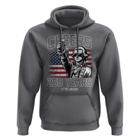 Patriotic Thomas Jefferson Hoodie Cheers To 250 Years