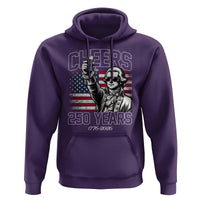 Patriotic Thomas Jefferson Hoodie Cheers To 250 Years