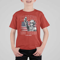 Patriotic Thomas Jefferson T Shirt For Kid Cheers To 250 Years