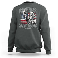 Patriotic Thomas Jefferson Sweatshirt Cheers To 250 Years