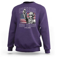 Patriotic Thomas Jefferson Sweatshirt Cheers To 250 Years