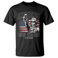 Patriotic Thomas Jefferson T Shirt Cheers To 250 Years