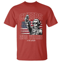 Patriotic Thomas Jefferson T Shirt Cheers To 250 Years