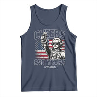 Patriotic Thomas Jefferson Tank Top Cheers To 250 Years