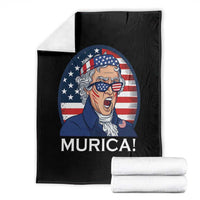 Funny Murica Thomas Jefferson Throw Blanket Founding Father Gift
