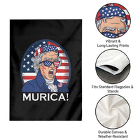 Funny Murica Thomas Jefferson Garden Flag Founding Father Gift