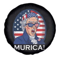 Funny Murica Thomas Jefferson Spare Tire Cover Founding Father Gift