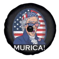 Funny Murica Thomas Jefferson Spare Tire Cover Founding Father Gift