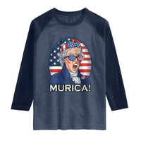 Funny Murica Thomas Jefferson Raglan Shirt Founding Father Gift
