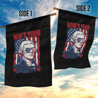 Funny Thomas Jefferson Garden Flag Who Is Your Daddy