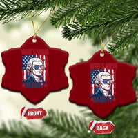 Funny Thomas Jefferson Ceramic Ornament Who Is Your Daddy
