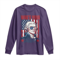 Funny Thomas Jefferson Long Sleeve Shirt Who Is Your Daddy