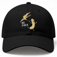 Funny Banana Striptease Be Free Graphic Baseball Cap