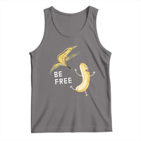 Funny Banana Striptease Be Free Graphic Tank Top