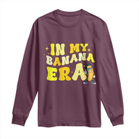 Funny In My Banana Era Graphic Long Sleeve Shirt Retro Fruit Lover