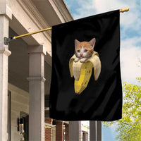 Funny Bananacat Meme Lover Garden Flag Cute Kitty Banana Costume