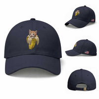 Funny Bananacat Meme Lover Baseball Cap Cute Kitty Banana Costume