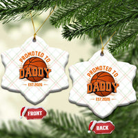 Personalized Basketball Daddy Ceramic Ornament Custom Number First Time Dad Pregnancy Announcement
