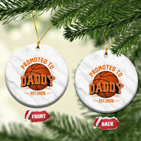 Personalized Basketball Daddy Ceramic Ornament Custom Number First Time Dad Pregnancy Announcement