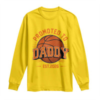 Personalized Basketball Daddy Long Sleeve Shirt Custom Number First Time Dad Pregnancy Announcement