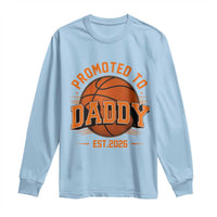 Personalized Basketball Daddy Long Sleeve Shirt Custom Number First Time Dad Pregnancy Announcement