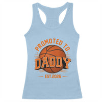 Personalized Basketball Daddy Racerback Tank Top Custom Number First Time Dad Pregnancy Announcement